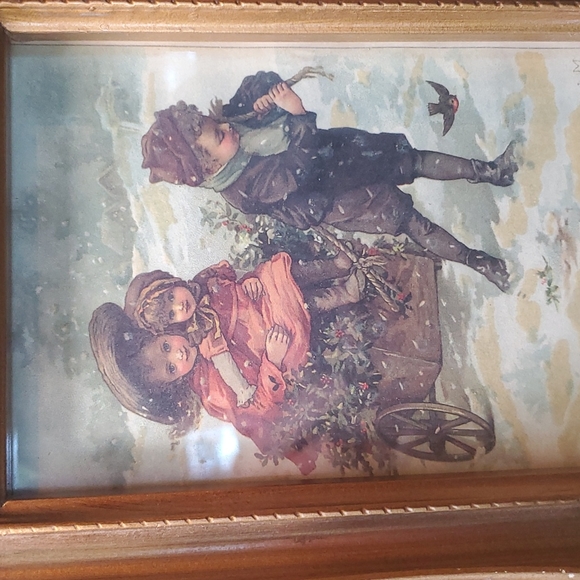 Vintage Print signed by LM - Picture 2 of 5